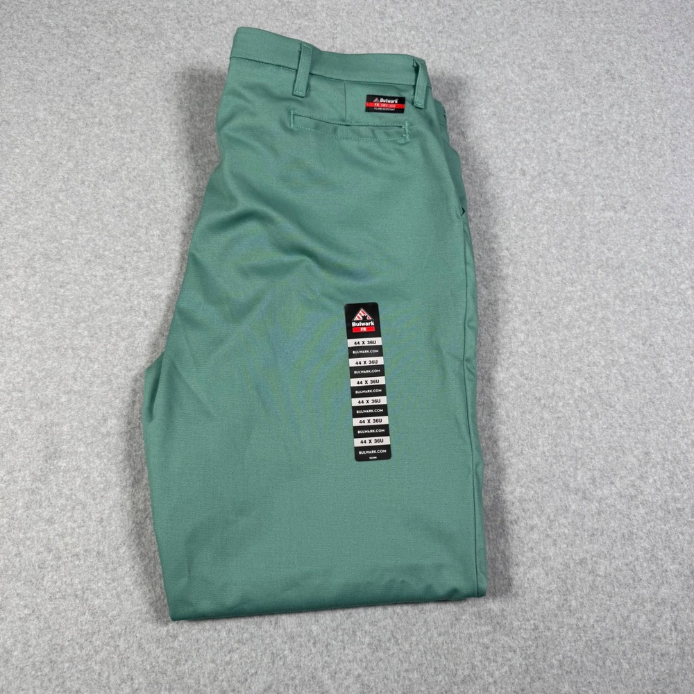 Bulwark FR Flame Resistant Work Pants Green 44x36U PEW2VG1 Mens New